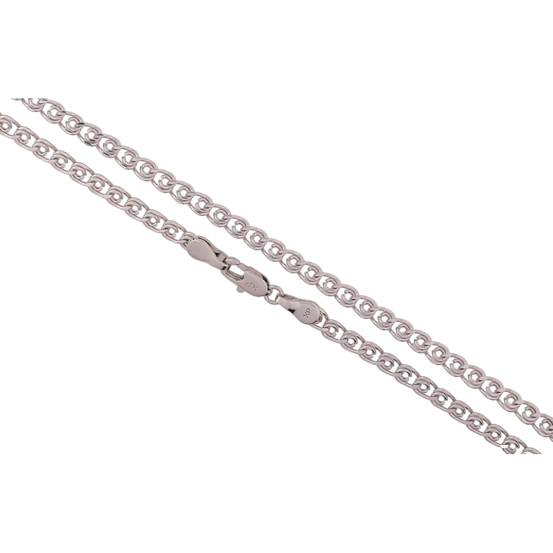 Цепочка Xuping Родий Плетение Лав длина 45см х 4мм фото №7