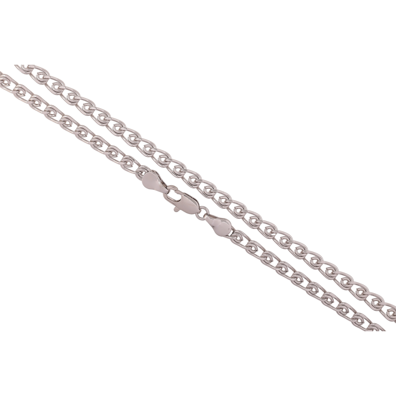 Ланцюжок Xuping Родій «Плетіння Лав» довжина 45см х 4.5мм фото №1 Ланцюжок Xuping Родій «Плетіння Лав» довжина 45см х 4.5мм фото №1