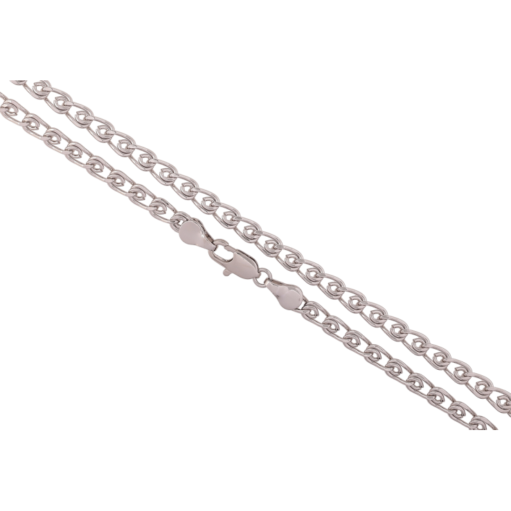 Ланцюжок Xuping Родій «Плетіння Лав» довжина 50см х 4.5мм фото №2 Ланцюжок Xuping Родій «Плетіння Лав» довжина 50см х 4.5мм фото №2