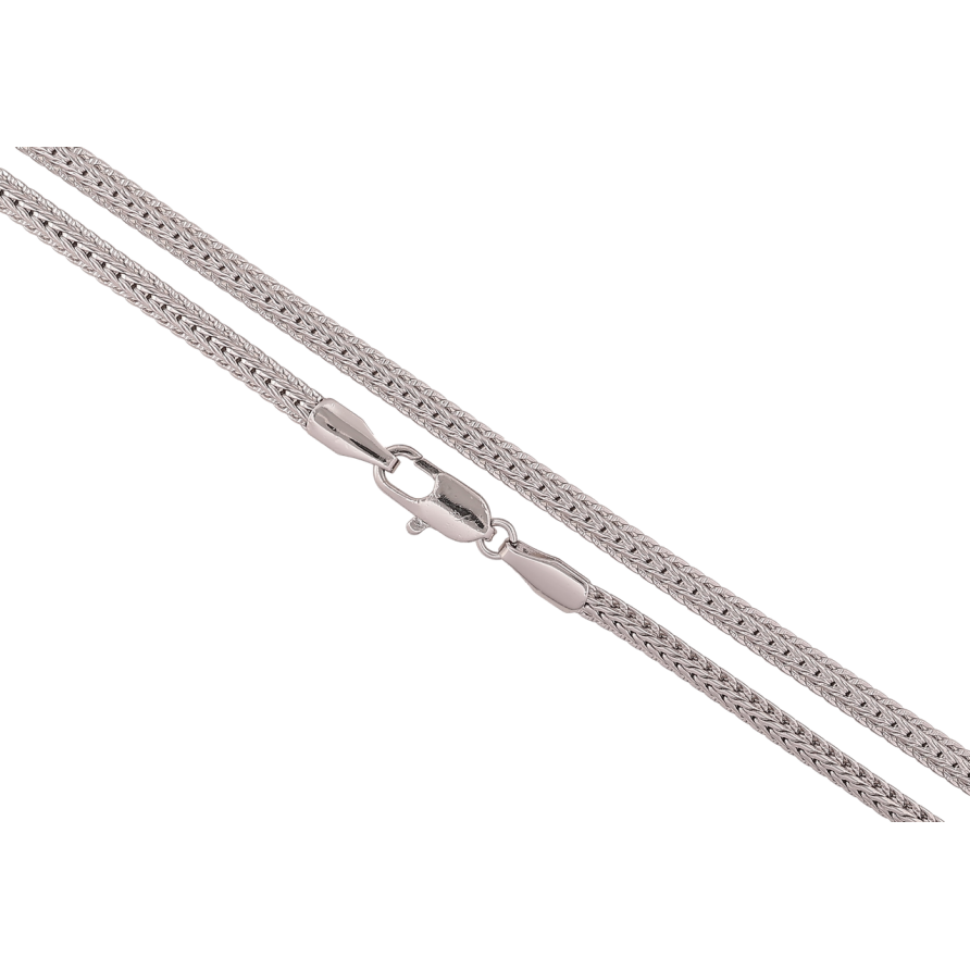 Ланцюжок Xuping Родій «Плетіння Фантазійне» довжина 45см х 3мм фото №1