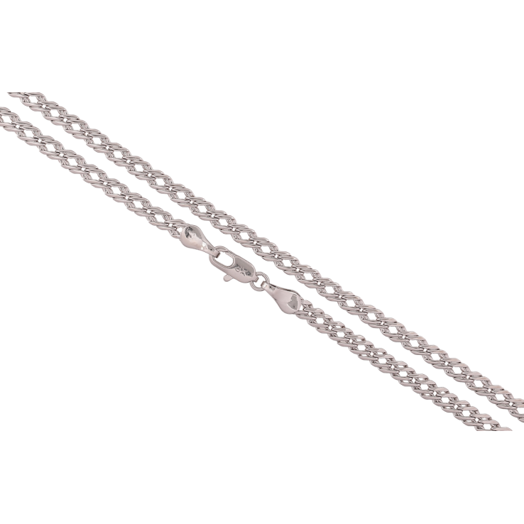 Ланцюжок Xuping Родій «Плетіння Подвійний Ромб» довжина 55см х 4мм фото №21 Ланцюжок Xuping Родій «Плетіння Подвійний Ромб» довжина 55см х 4мм фото №21