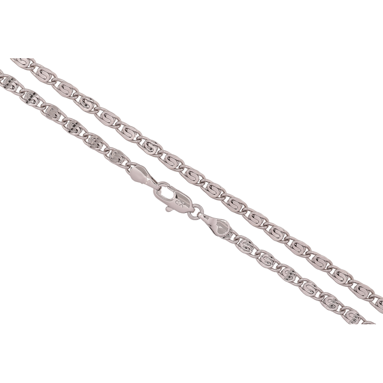 Цепочка Xuping Родий Плетение Улитка длина 45см х 3мм фото №1