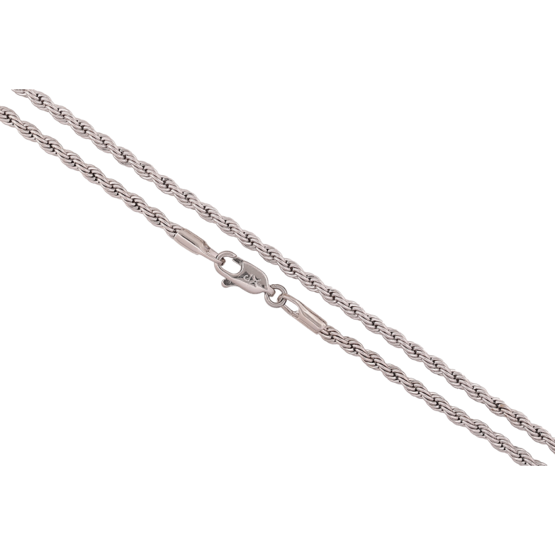 Цепочка Xuping Родий Плетение Веревка длина 45см х 2.5мм фото №1 Цепочка Xuping Родий Плетение Веревка длина 45см х 2.5мм фото №1
