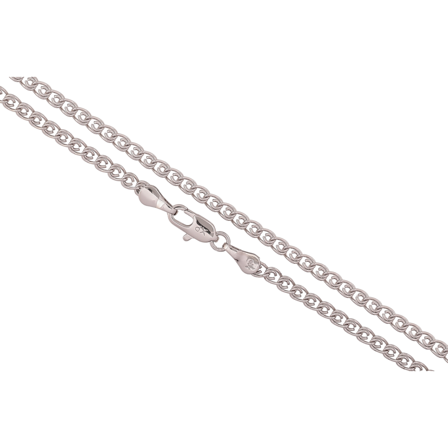 Цепочка Xuping Родий Плетение Лав длина 45см х 3мм фото №1