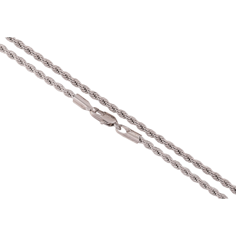 Ланцюжок Xuping Родій «Плетіння Мотузка» довжина 50см х 2.5мм фото №1 Ланцюжок Xuping Родій «Плетіння Мотузка» довжина 50см х 2.5мм фото №1