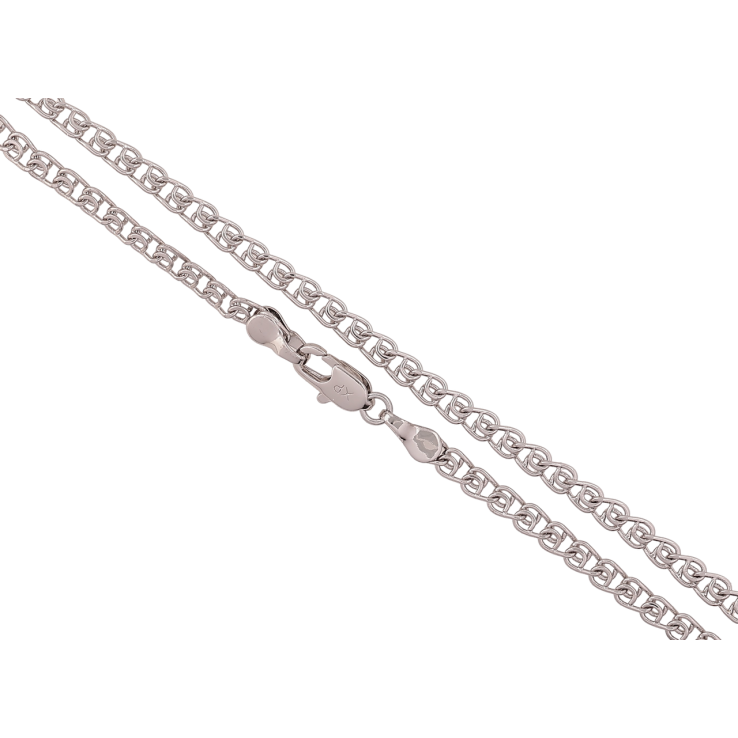 Ланцюжок Xuping Родій «Плетіння Лав» довжина 44см х 3.5мм фото №6