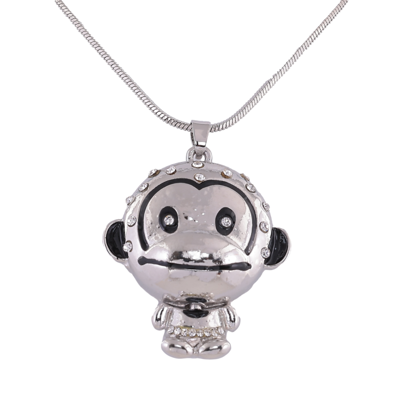 Підвіска на ланцюжку «Мавпа» довжина 75-79см х 2мм фото №1