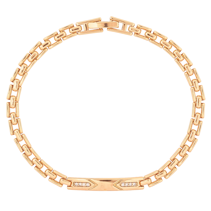 Браслет Xuping Позолота 18K «Браслетний візерунок зі вставкою» розмір 19см х 4мм фото №22