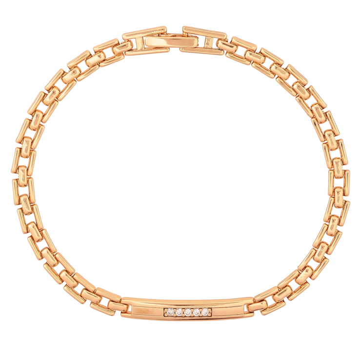 Браслет Xuping Позолота 18K «Браслетний візерунок з вставкою» розмір 19см х 4мм фото №22