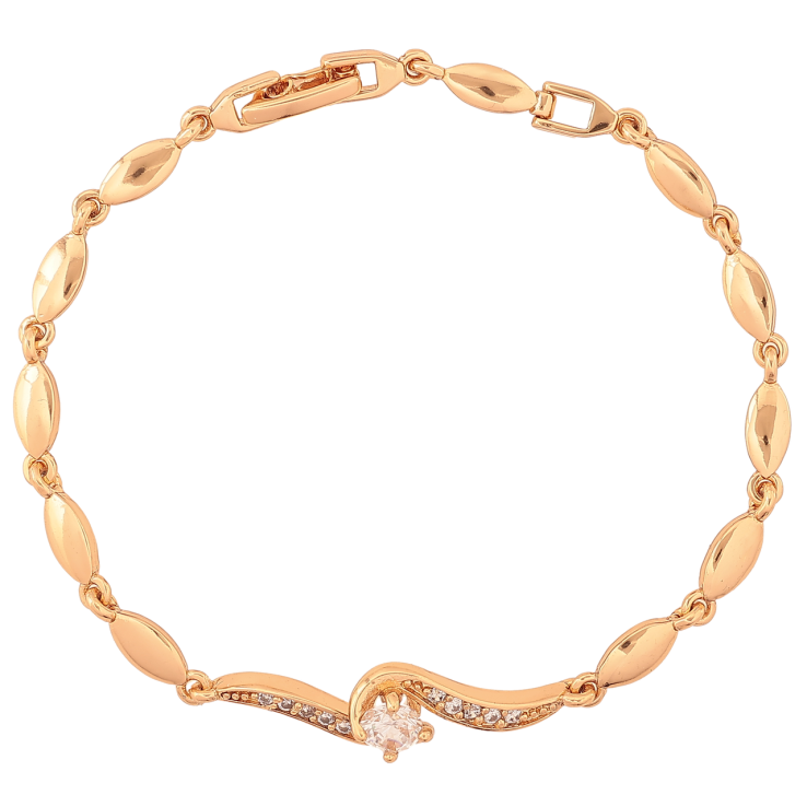 Браслет Xuping Позолота 18K «Візерунок з кристалами» розмір 18см х 4-7мм фото №17