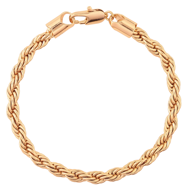 Браслет Xuping Позолота 18K «Ланцюжок плетіння Мотузка» розмір 19см х 5мм фото №23
