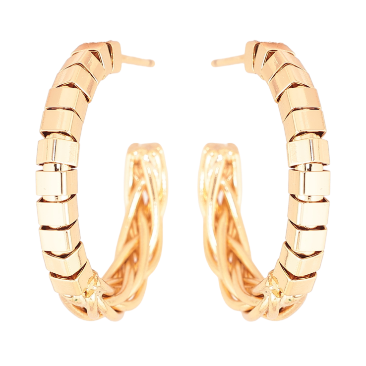 Серьги Xuping Позолота 18K пусеты Декоративные дуги фото №19