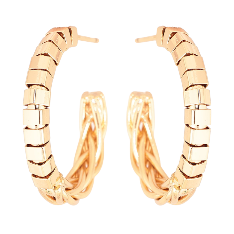 Серьги Xuping Позолота 18K пусеты Декоративные дуги фото №1