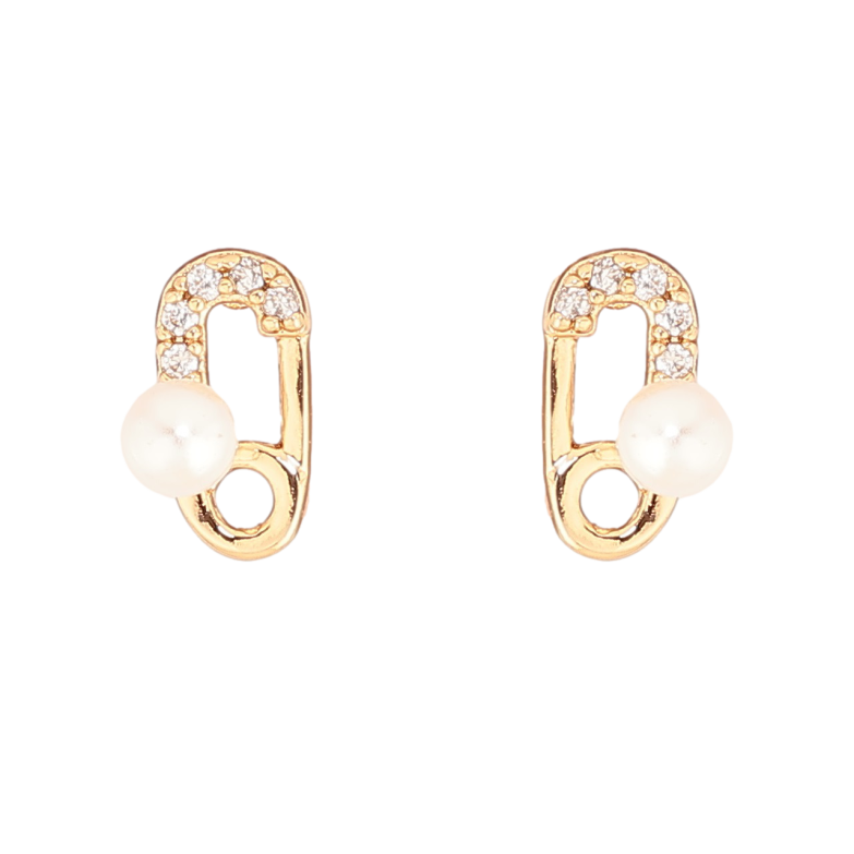 Серьги Xuping Позолота 18K пусеты Булавки с жемчужинами фото №4