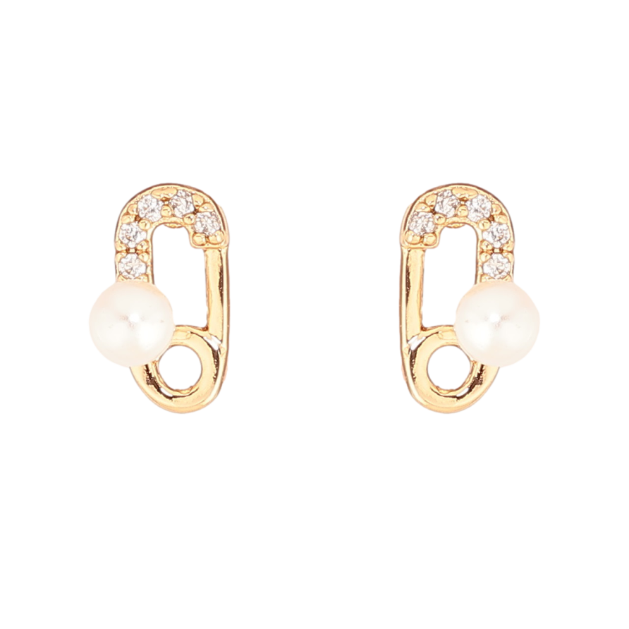 Серьги Xuping Позолота 18K пусеты Булавки с жемчужинами фото №1
