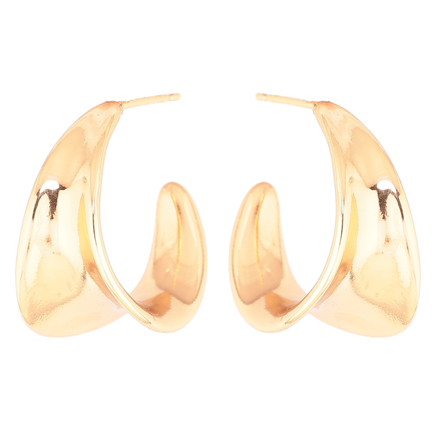 Сережки Xuping Позолота 18K пусети «Декоративні дуги» фото №1