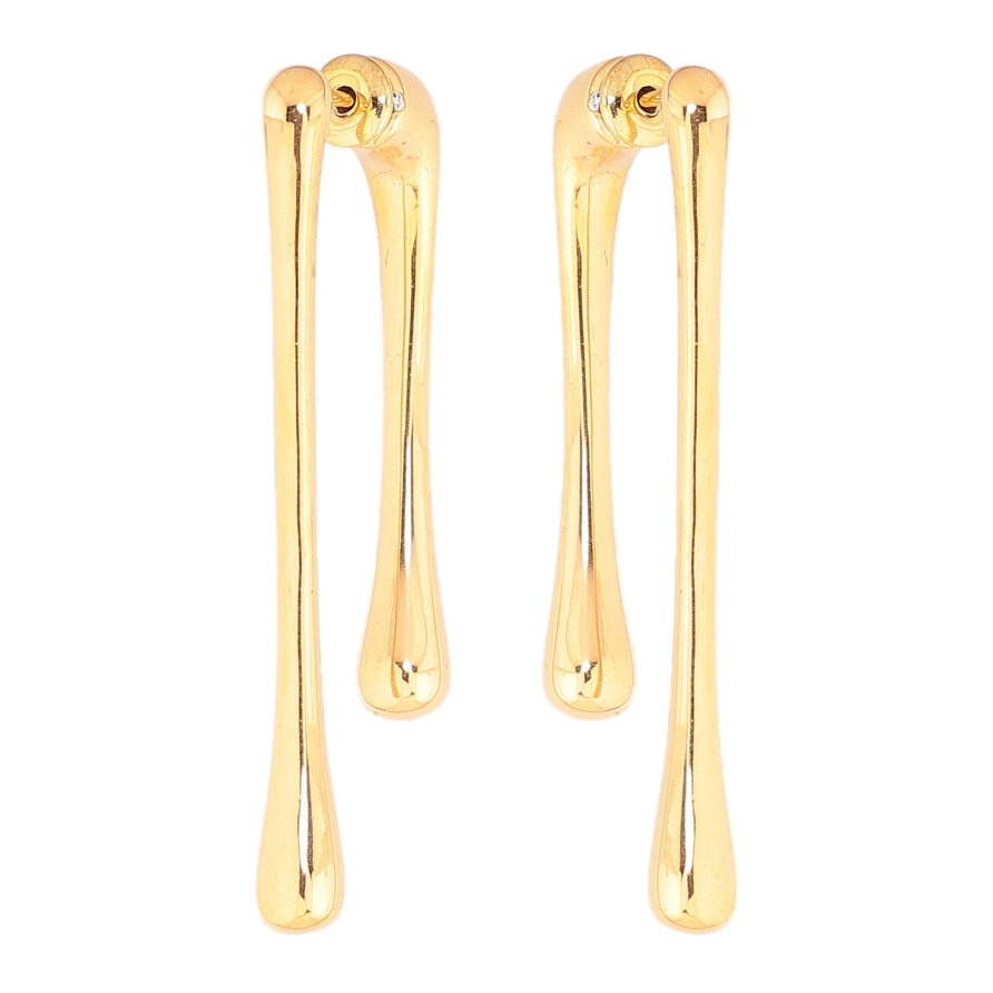 Сережки Xuping Позолота 18K пусети-джекети «Декоративний візерунок» фото №1 Сережки Xuping Позолота 18K пусети-джекети «Декоративний візерунок» фото №1