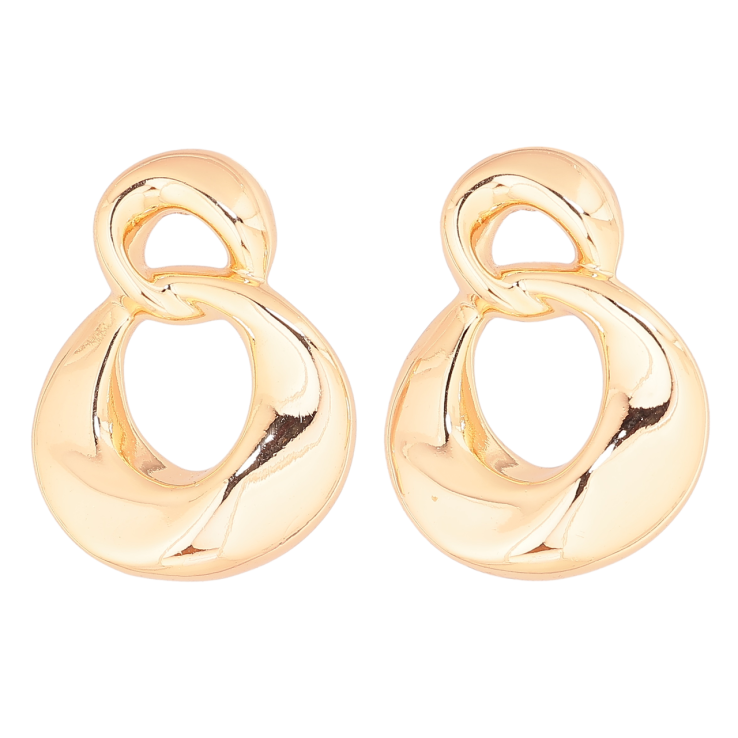 Серьги Xuping Позолота 18K пусеты Декоративные кольца фото №18