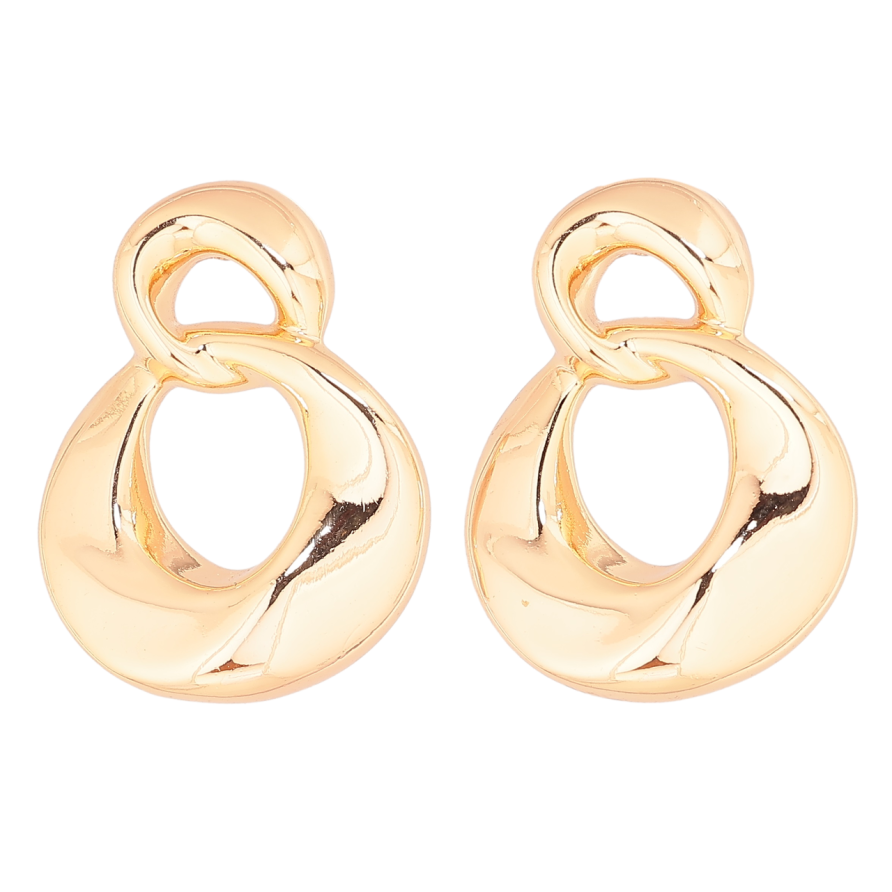 Серьги Xuping Позолота 18K пусеты Декоративные кольца фото №1