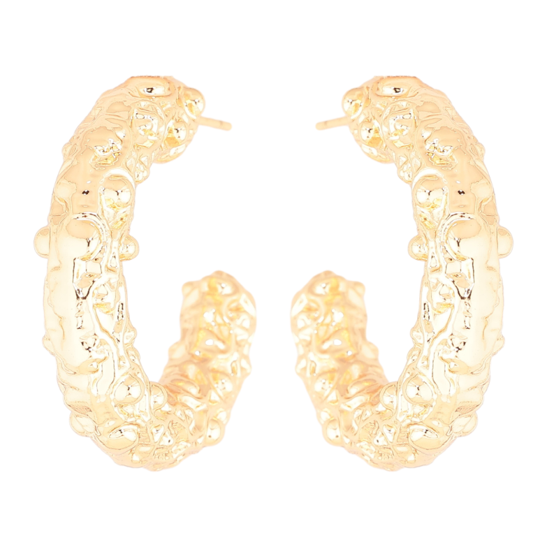 Серьги Xuping Позолота 18K пусеты Декоративные объемные дуги фото №1