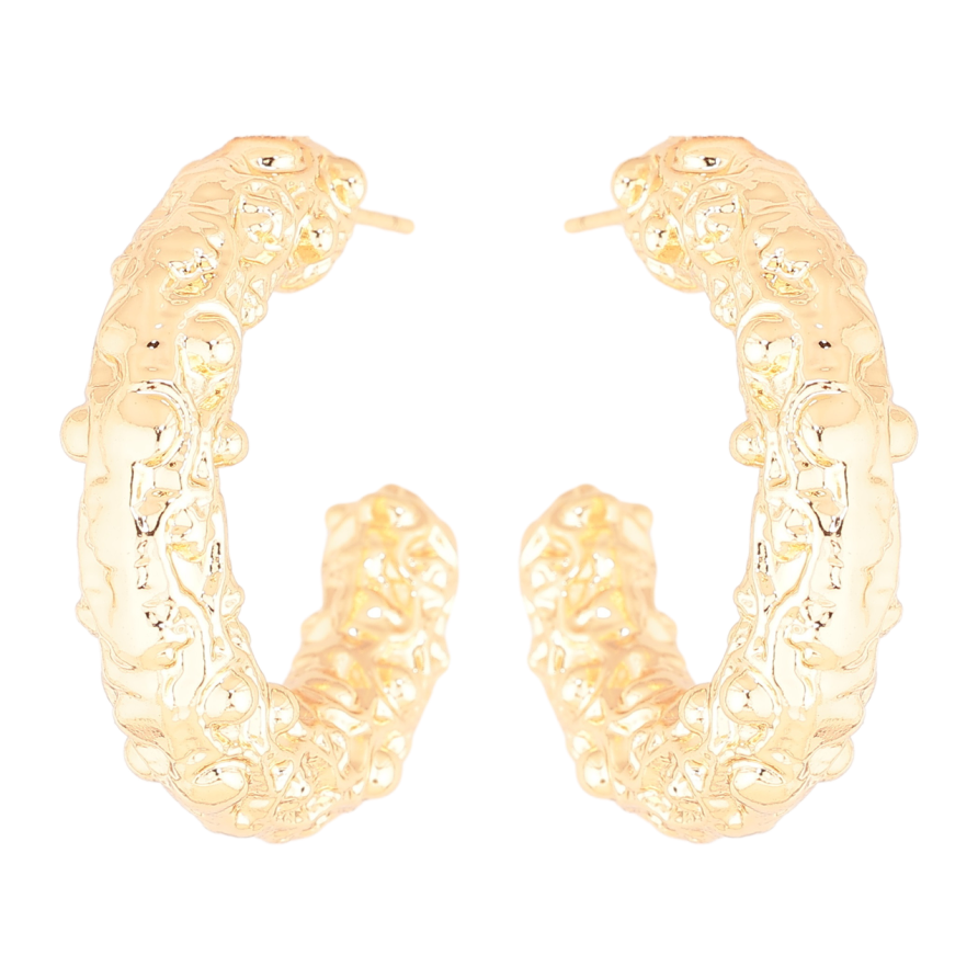 Серьги Xuping Позолота 18K пусеты Декоративные объемные дуги фото №1