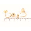 Сережки Xuping Позолота 18K пусети «Дуги з кульками» фото №2 Сережки Xuping Позолота 18K пусети «Дуги з кульками» фото №2
