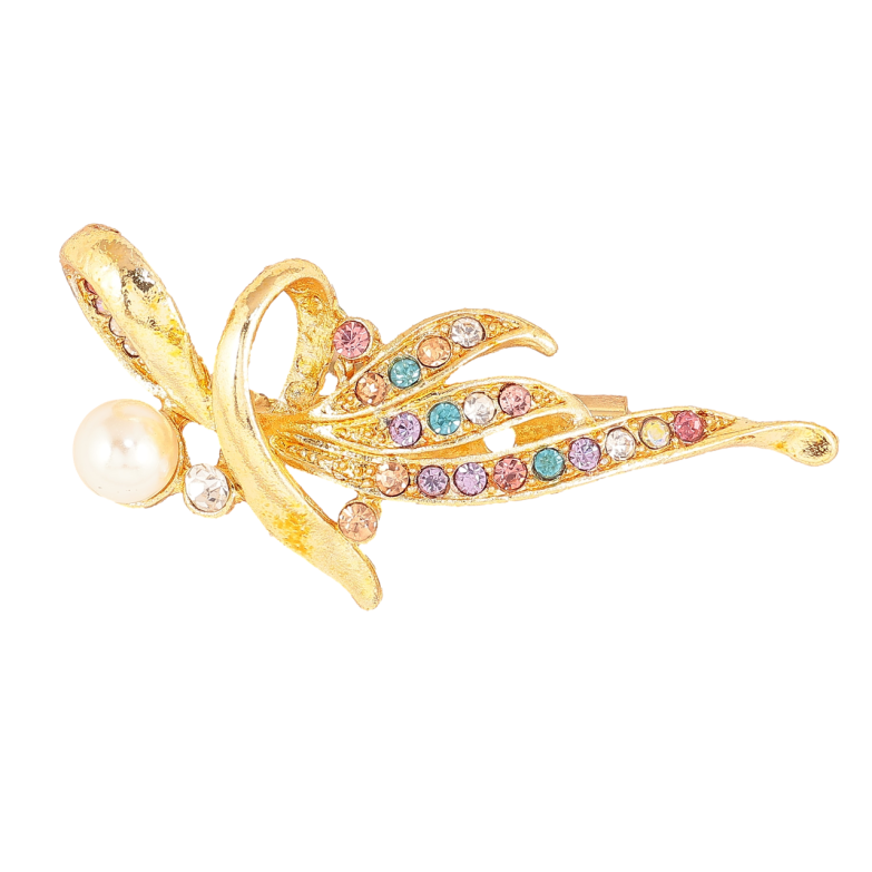 Брошка «Композиція з різнокольоровими стразами» фото №1