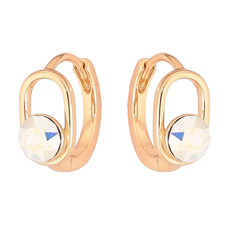 Сережки Xuping колір 18К з кристалами Swarovski колечка «Кристали АВ» фото №14