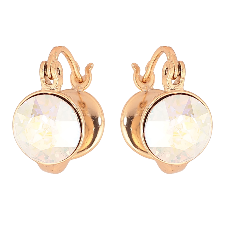 Сережки Xuping колір 18К з кристалами Swarovski замок-шпилька «Кристали АВ» фото №1 Сережки Xuping колір 18К з кристалами Swarovski замок-шпилька «Кристали АВ» фото №1