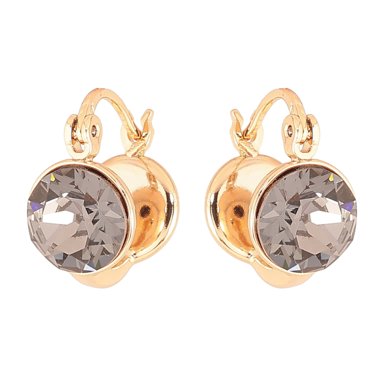 Серьги Xuping цвет 18К с кристаллами Swarovski замок-булавка Кристаллы Graphite фото №1 Серьги Xuping цвет 18К с кристаллами Swarovski замок-булавка Кристаллы Graphite фото №1