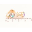 Сережки Xuping колір 18К з кристалами Swarovski замок-шпилька «Кристали Vitrail Light» фото №2
