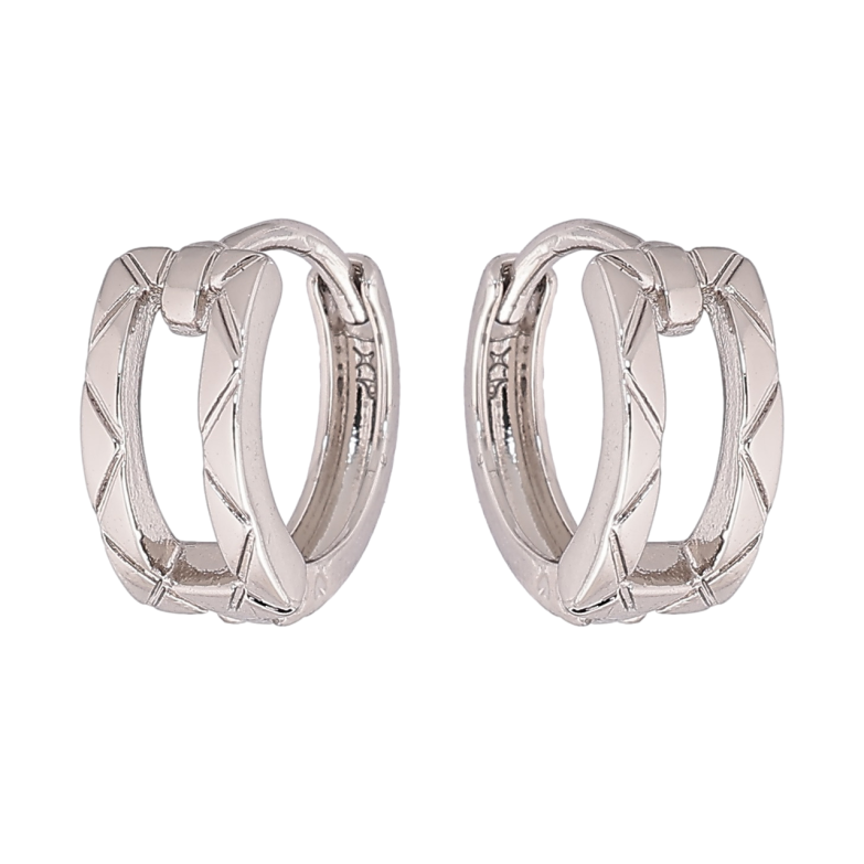 Сережки Xuping Родій колечка «Декоративний візерунок» фото №1