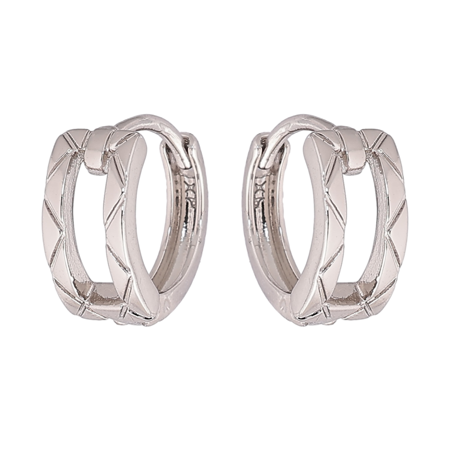 Сережки Xuping Родій колечка «Декоративний візерунок» фото №1