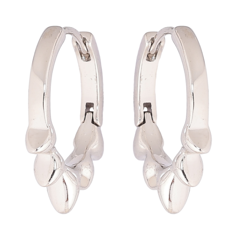 Серьги Xuping Родий колечки Декоративный узор фото №2