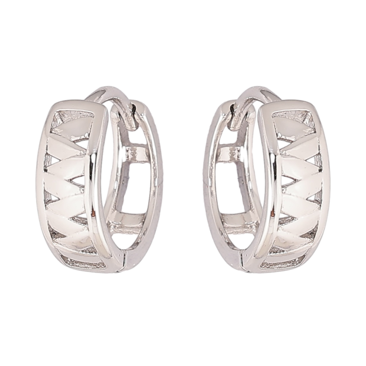 Сережки Xuping Родій колечка «Декоративний візерунок» фото №7