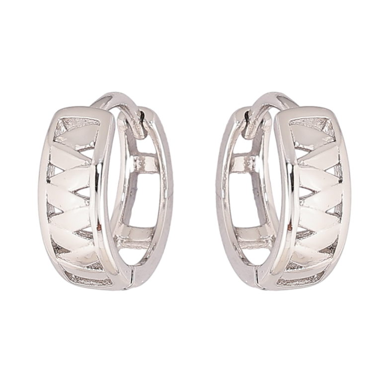 Сережки Xuping Родій колечка «Декоративний візерунок» фото №1