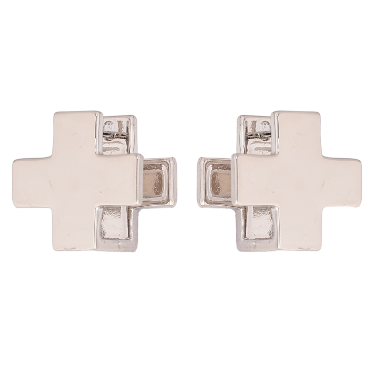 Сережки Xuping Родій англійський замок Хрестики фото №11