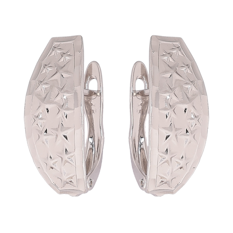 Серьги Xuping Родий английский замок Узор звезды фото №1