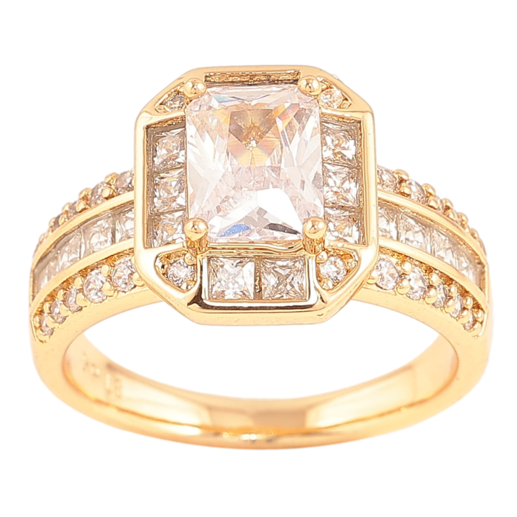 Каблучка Xuping Позолота 18K «Інкрустація кристалами» фото №18