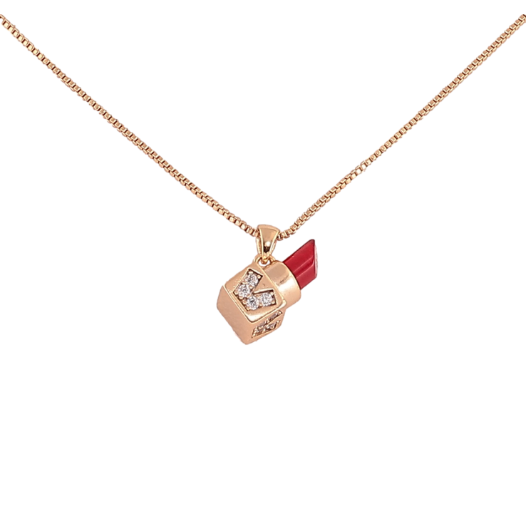 Підвіска на ланцюжку Xuping Позолота 18K «Помада» довжина 40-46см х 1мм фото №15