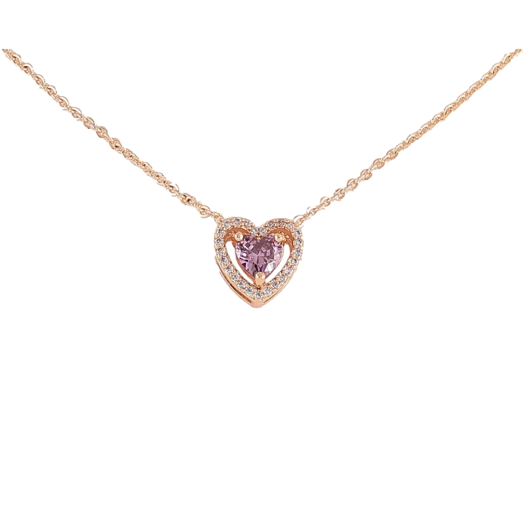 Підвіска на ланцюжку Xuping Позолота 18K «Кришталеве сердечко з бузковим кристалом» довжина 46,51см х 1.5мм фото №22