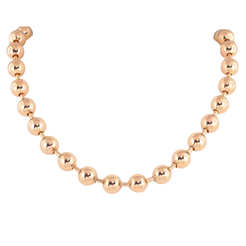 Кольє Xuping Позолота 18K «Золотисті намистини» довжина 45.5-48.5м х 8мм фото №3 Кольє Xuping Позолота 18K «Золотисті намистини» довжина 45.5-48.5м х 8мм фото №3