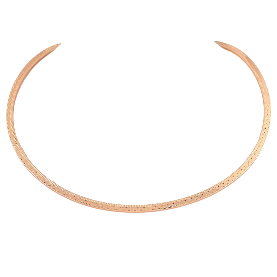 Намисто Xuping Позолота 18K «Жорстке кільце з візерунком» ø 15мм х 4мм фото №1