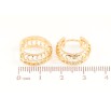 Серьги Xuping Позолота 18K колечки Резной узор фото №2