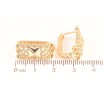 Серьги Xuping Позолота 18K колечки Декоративный узор фото №2 Серьги Xuping Позолота 18K колечки Декоративный узор фото №2