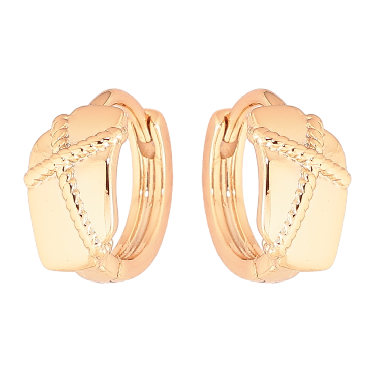 Серьги Xuping Позолота 18K колечки Декоративный узор фото №23