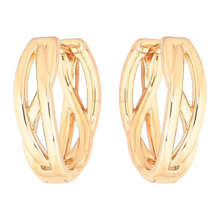 Серьги Xuping Позолота 18K колечки Декоративный узор фото №23