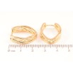 Серьги Xuping Позолота 18K колечки Декоративный узор фото №2