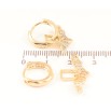 Сережки Xuping Позолота 18K підвіски на колечках «Кажани» 2 в 1 фото №2