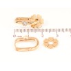 Сережки Xuping Позолота 18K підвіски на колечках «Квіточки» 2 в 1 фото №3